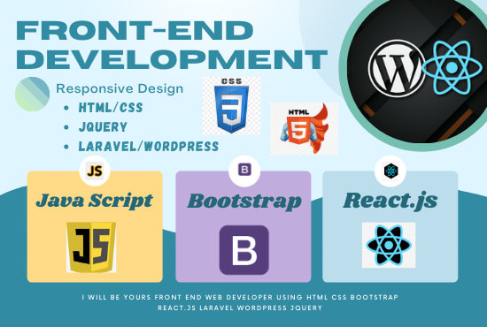 Be your front end web developer and designer psd to html css react js ...