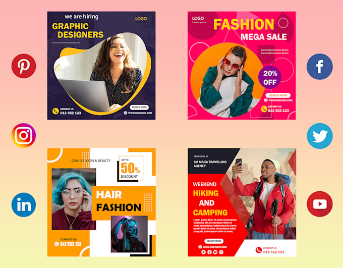 design amazing social media posts and stories