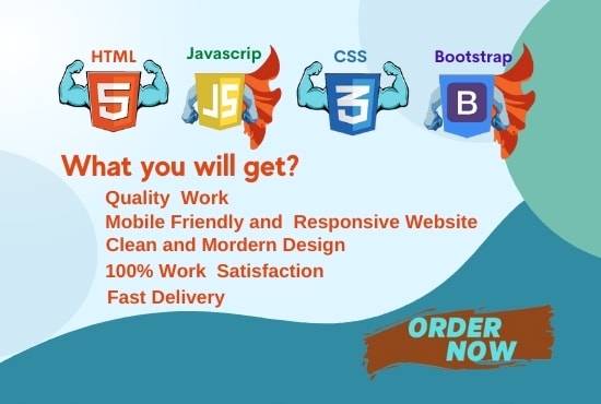 Create A Responsive Html Css Js Bootstrap Website By Jerinhassan Fiverr 6058