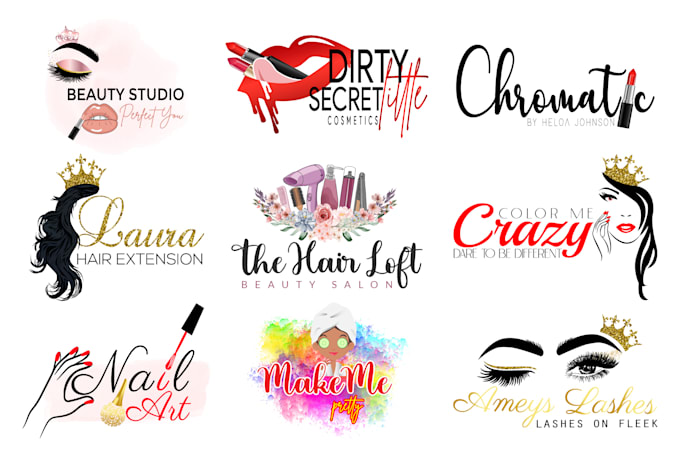 Do cosmetic, beauty, spa, hair salon, lash logo by Njsohag Fiverr