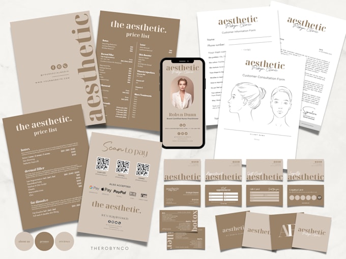 create beauty branding kit for your business