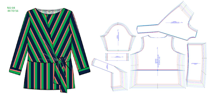 make sewing pattern and grading for garments