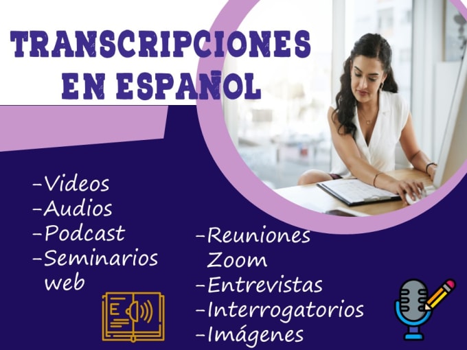 Transcripciones confiables de audio o video en español by Lisa_vega