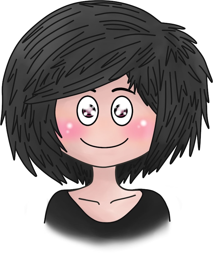 do a cartoon face illustration