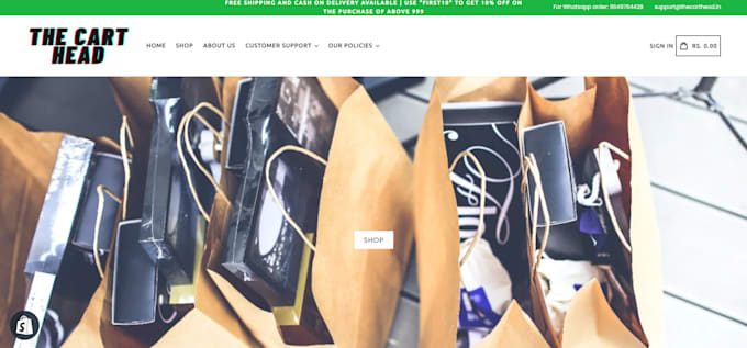 design or redesign a shopify dropshipping store