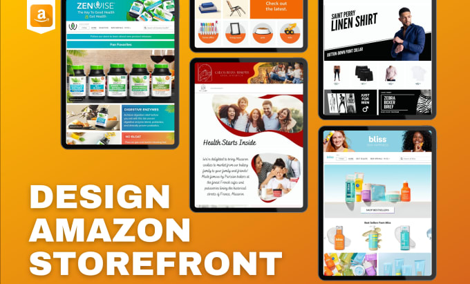 Create your amazon storefront design by Yahyaasif1122 | Fiverr