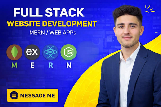 be your full stack developer, mern stack developer for web app, react, node js