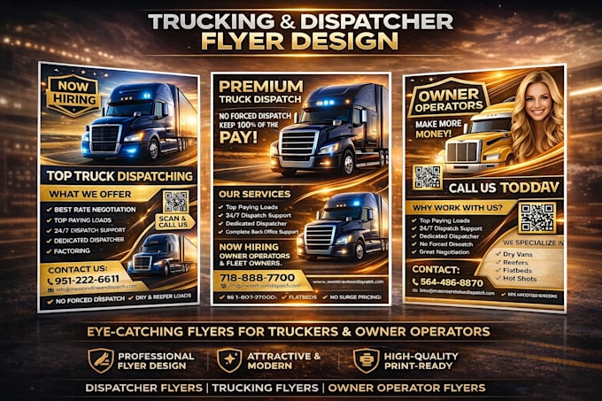design dispatching, logistics, transportation, driver flyer