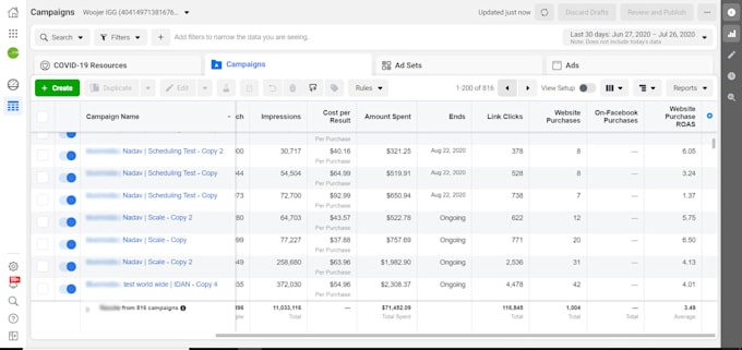setup facebook campaign and strategy