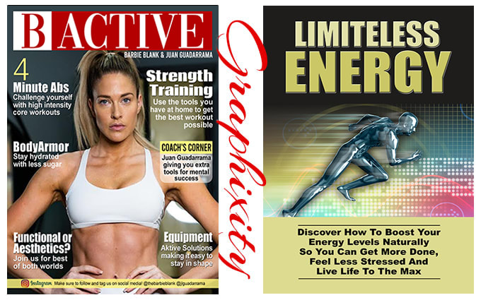 design a beautiful book cover and magazine cover