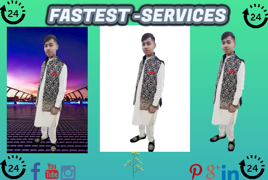 professionally remove background from image, cut out photos