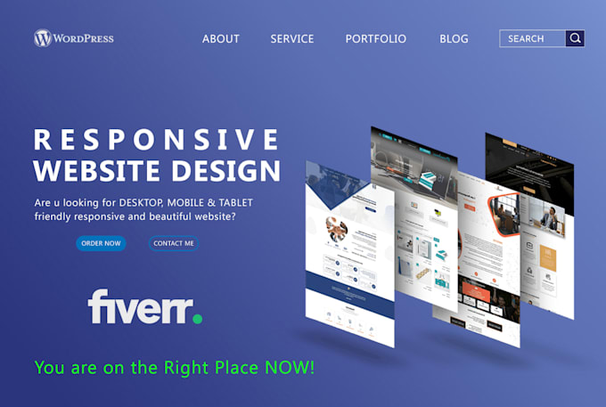 make awesome wordpress website design fully responsive in 24 hours