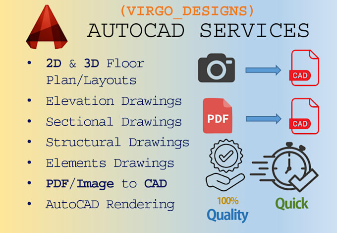 do cad drawing of floor plan, 2d and 3d layouts, on autocad