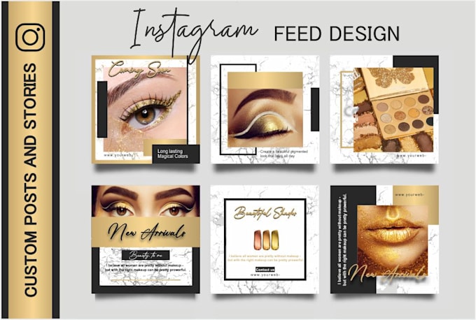 create professional instagram posts and story graphics