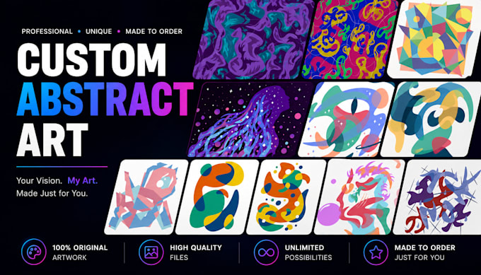create custom abstract wall art for your home or brand