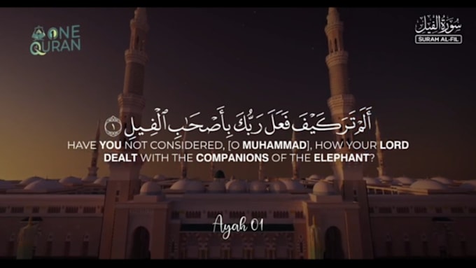 create quran recitation video shorts in 4k