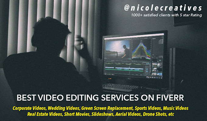 do professional video editing and post production