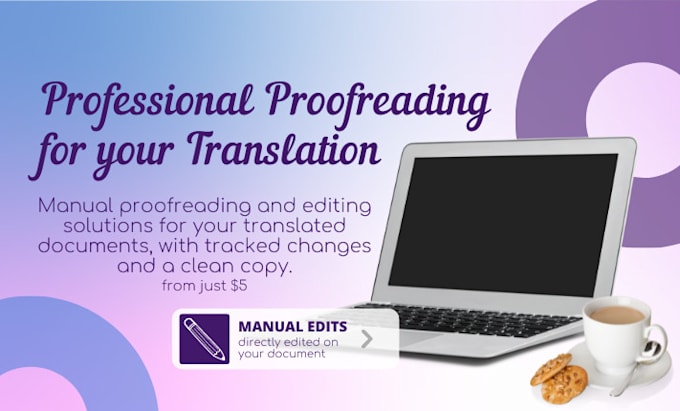 provide native english editing for your translation