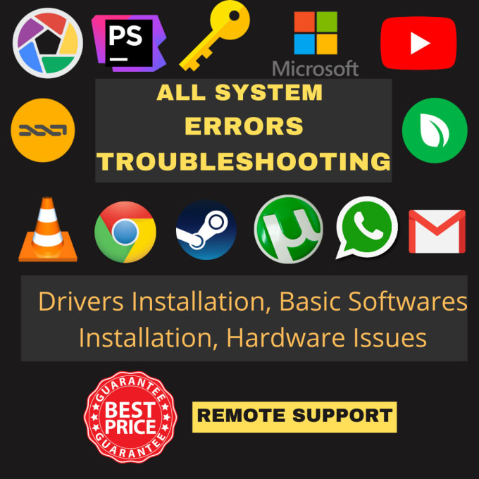 I will troubleshoot your PC laptop  softwares installation