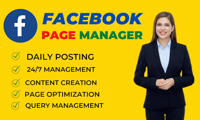 be your facebook page manager and content creator