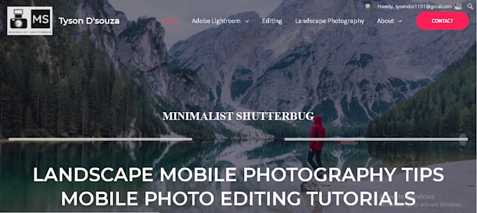 create a professional looking website for you on wordpress