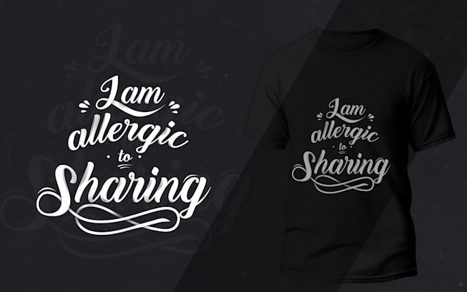 design trending typography t shirt