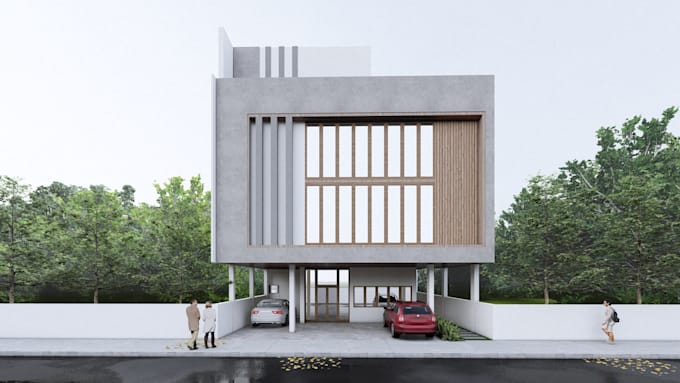 do realistic exterior 3d and render at low cost