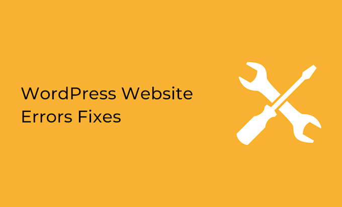 fix wordpress error, issues, or bugs