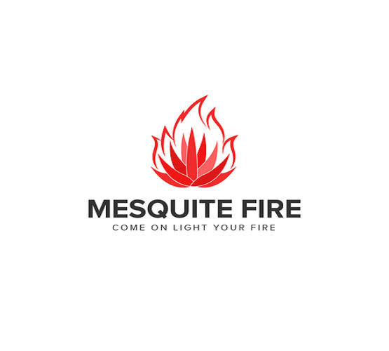 design mesquite fire launch logo