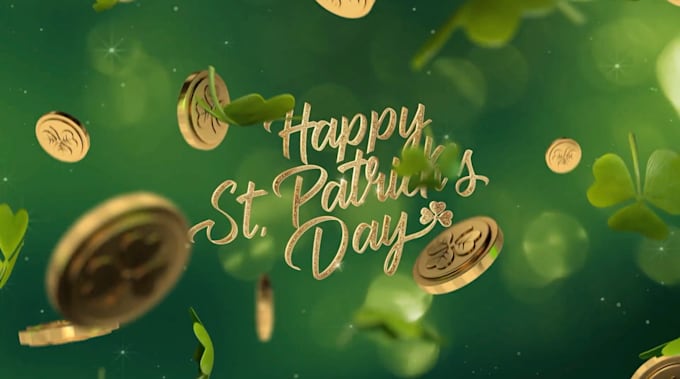 st patrick day video animation