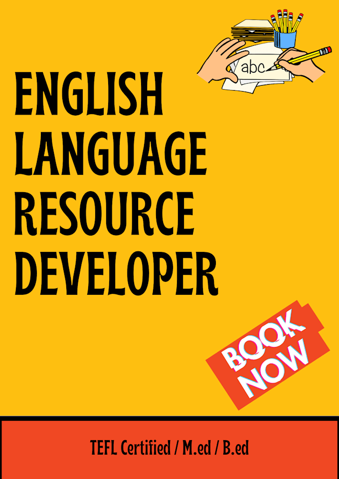 be your resource material developer english language