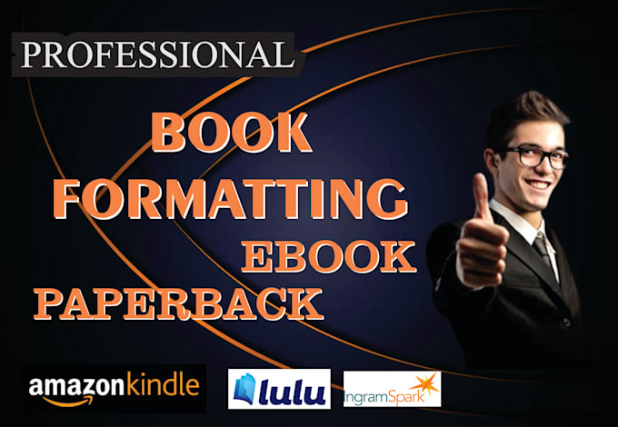 do ebook formatting kindle paperback and KDP layout design