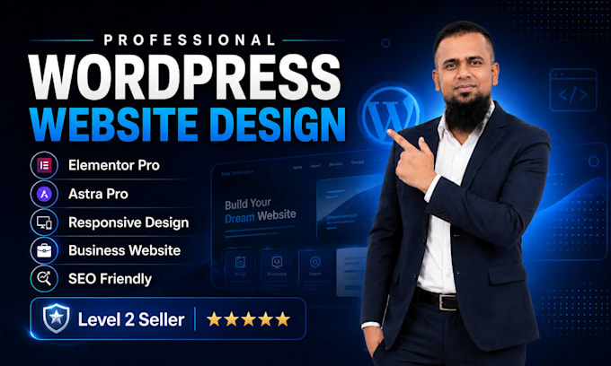 create your wordpress website using astra theme and elementor pro