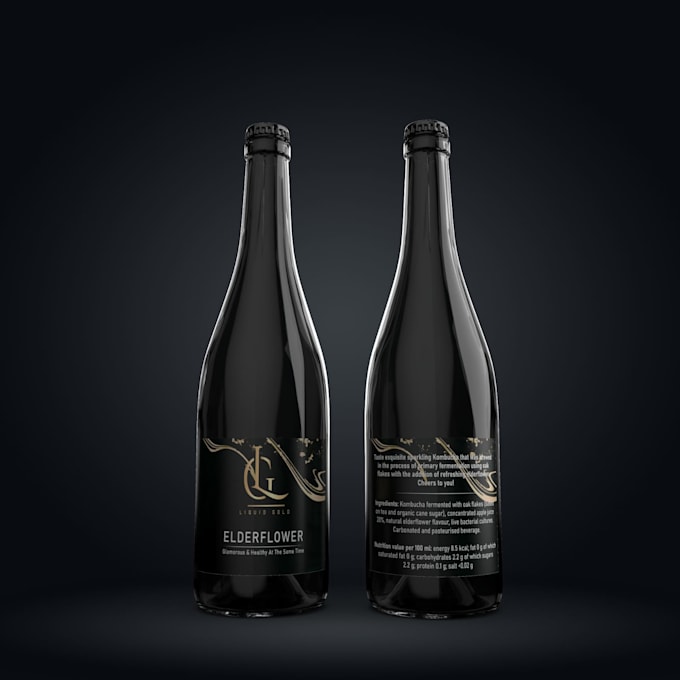 label design and 3d mock up