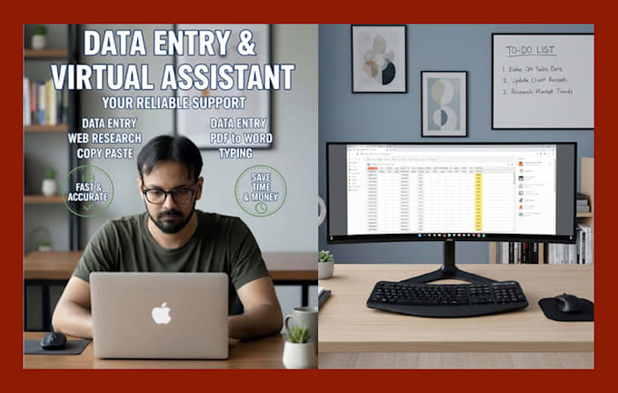 do accurate data entry, data collection, and web research
