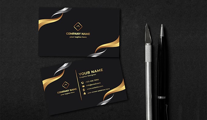 do luxury and minimal business card design