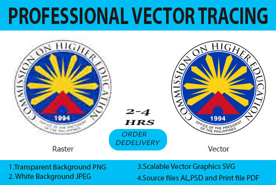 do vector tracing logo,redesign and convert to vector
