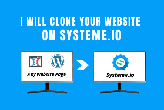 clone your existing site on systeme io