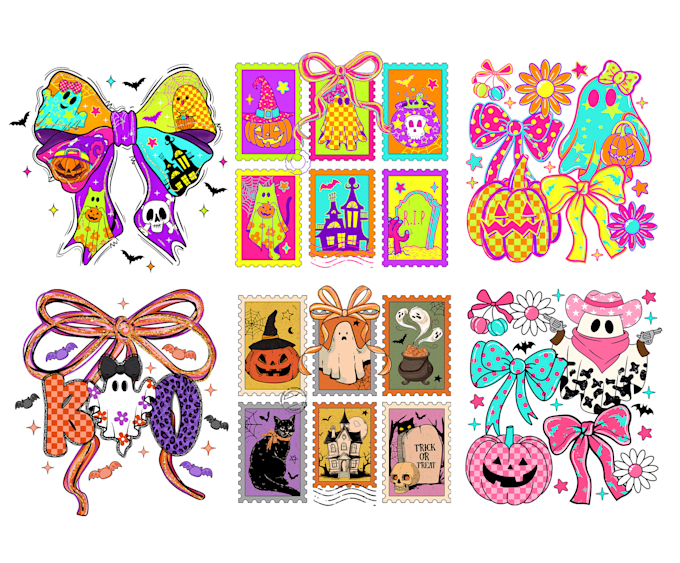 create halloween, fall, coquette preppy tshirt design