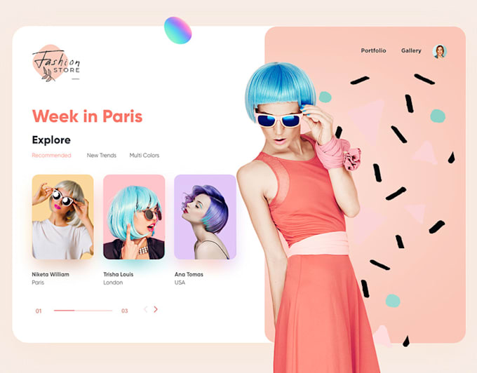 create a professional and stunning landing page for you