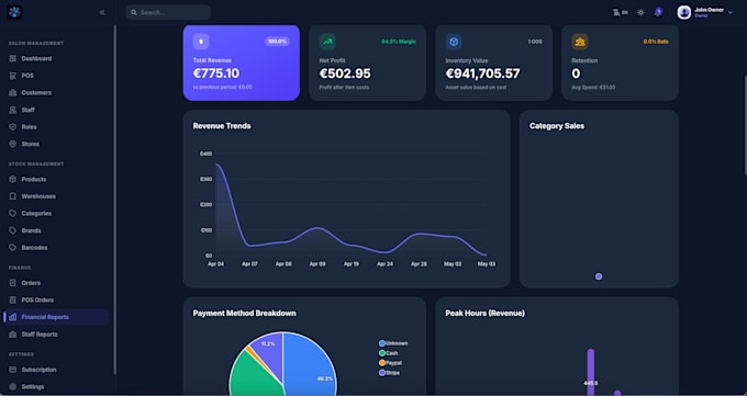 build saas base pos system with multi branch support  online ordering