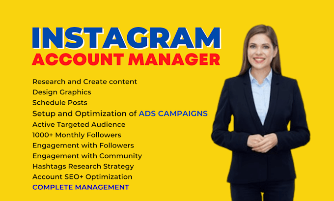 be your instagram account manager and grow your instagram organically