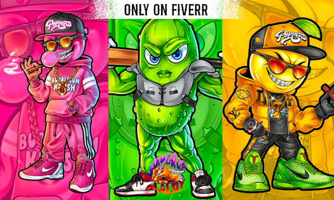 design cartoon mascots and cartoon characters for any need