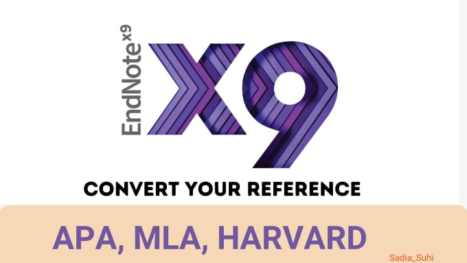 Hire a freelancer to check grammar and convert reference apa, mla, harvard using endnote