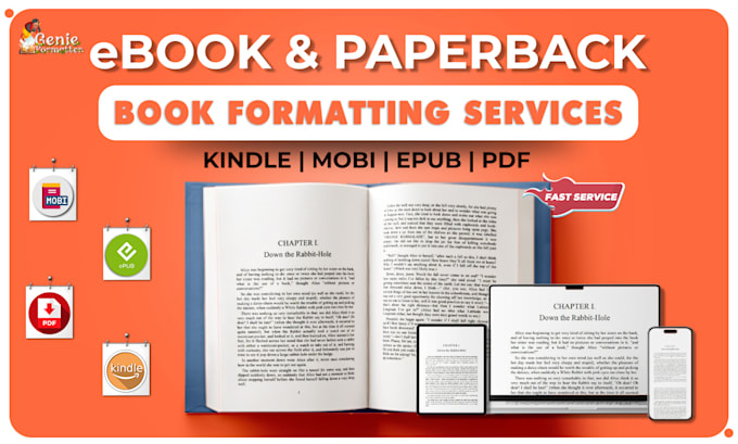expertly format your book as an ebook and paperback and publish on amazon