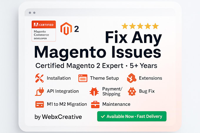fix any magento issues