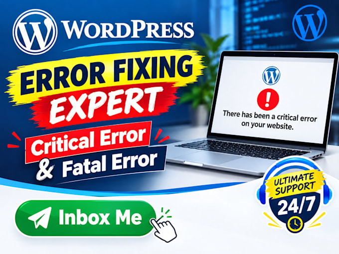 fix wordpress error, fatal error there has been a critical error on your website