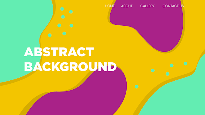 create custom landing page design or abstract background