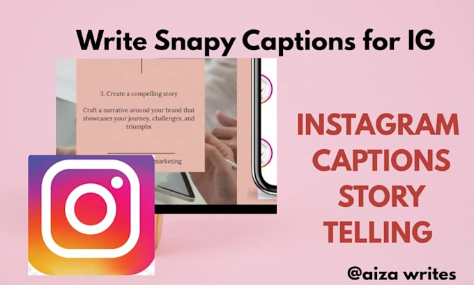 write snappy captions for instagram and post on you ig
