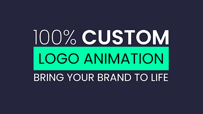 create sensational custom logo animation